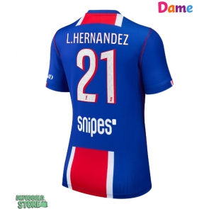 Paris Saint-Germain Lucas Hernandez #21 Replika Hjemmebanetrøje Dame 2026-27 Kortærmet